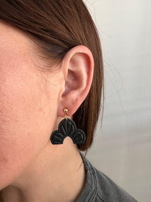 Earrings Black "ARCH"