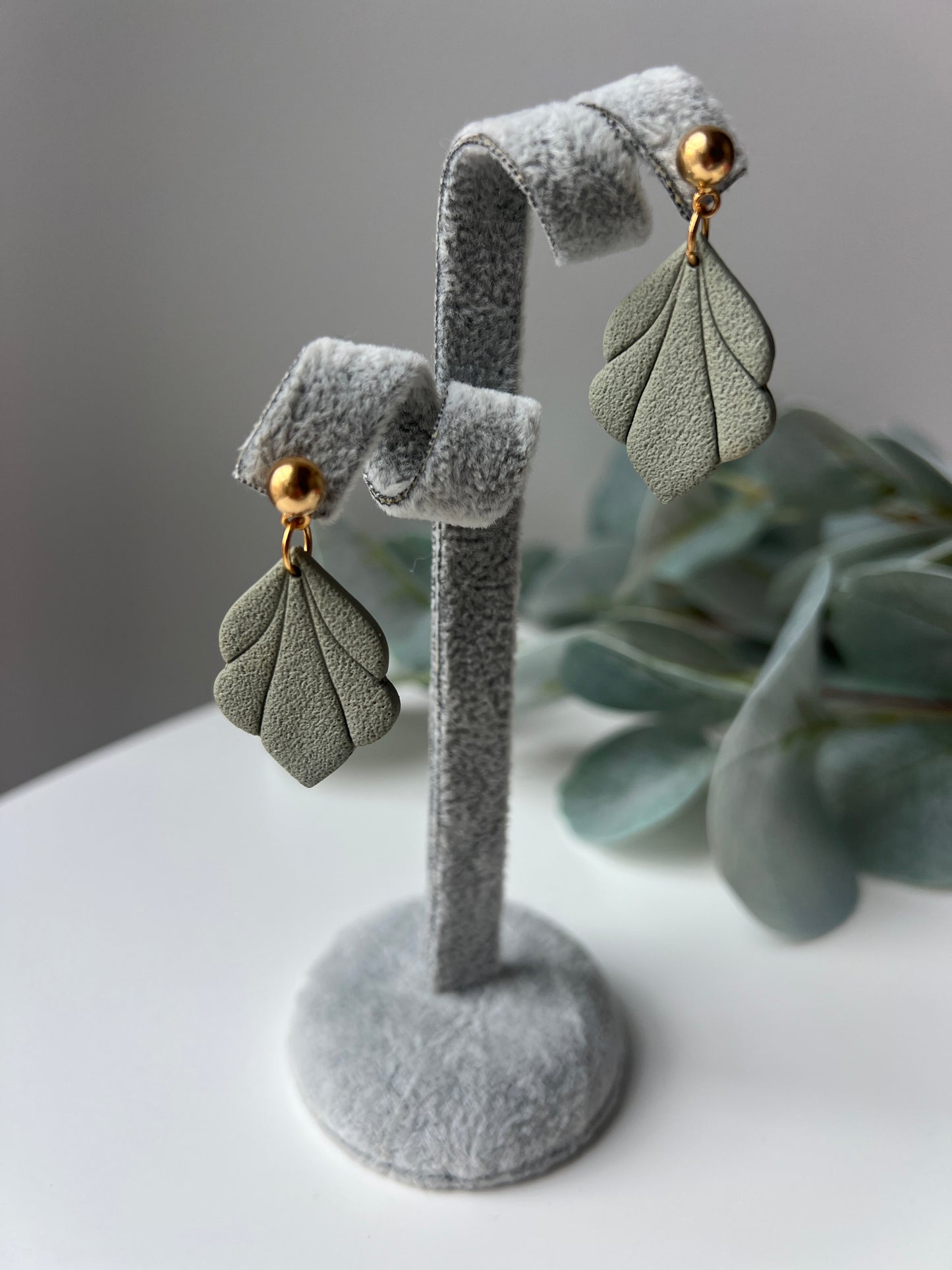 Eucaluptus Whisper Earrings