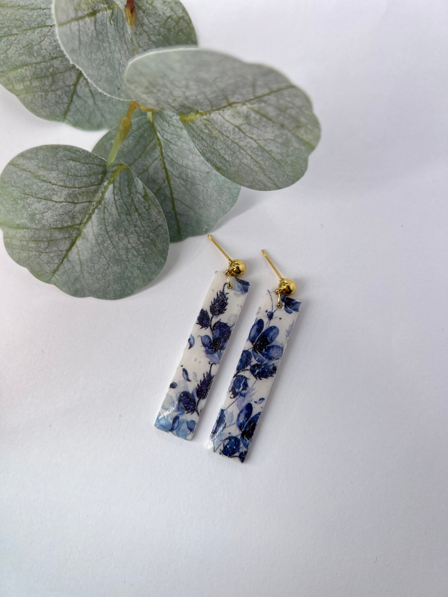 Blue Flowers Earrings