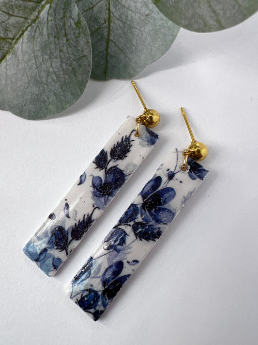 Blue Flowers Earrings