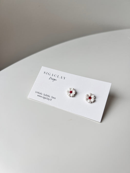 Daisies with a Red Gem