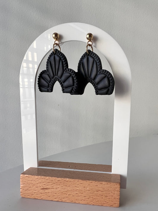 Earrings Black "ARCH"