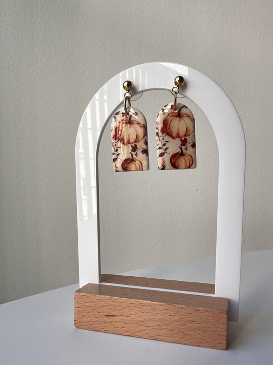 Earrings "Pumpkin garden"