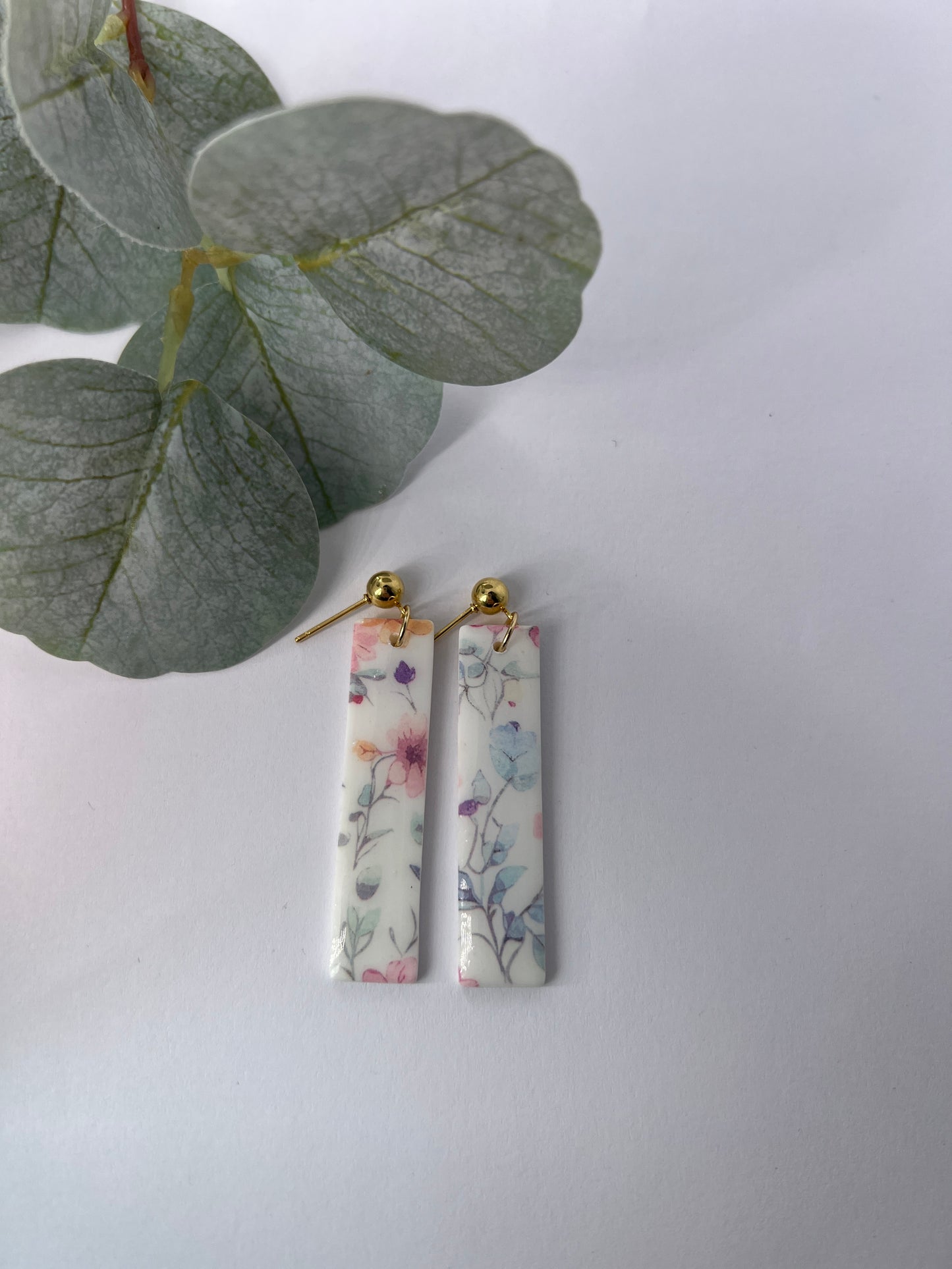 Pastel Flowers Earrings