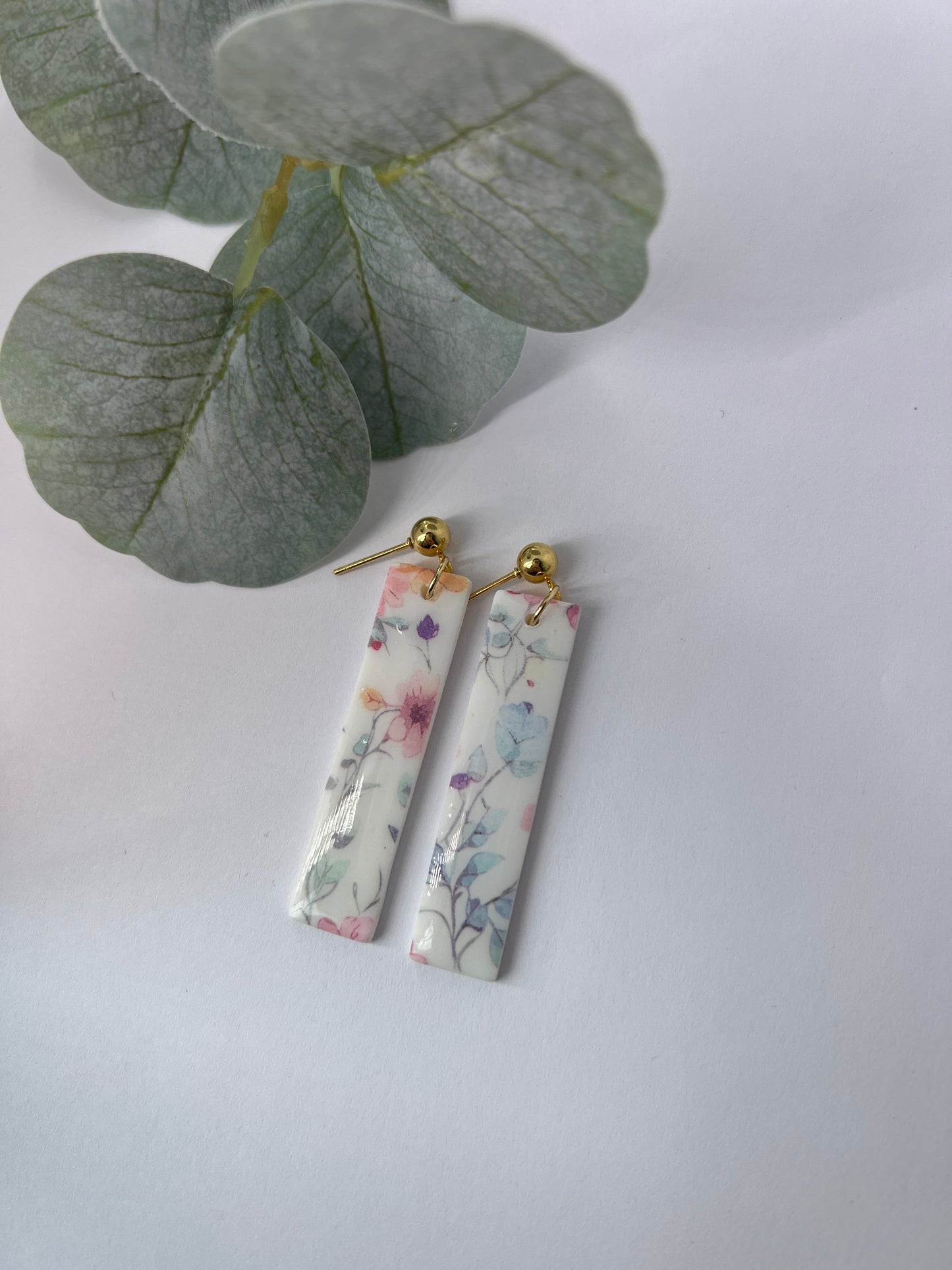 Pastel Flowers Earrings