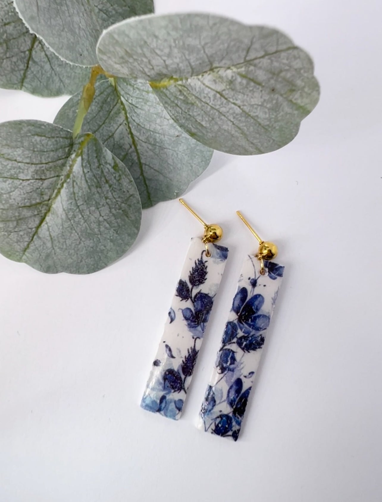 Blue Flowers Earrings