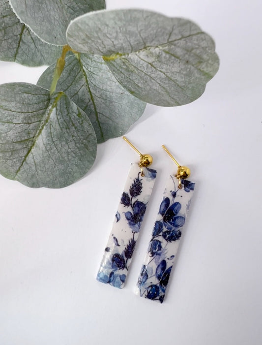 Blue Flowers Earrings