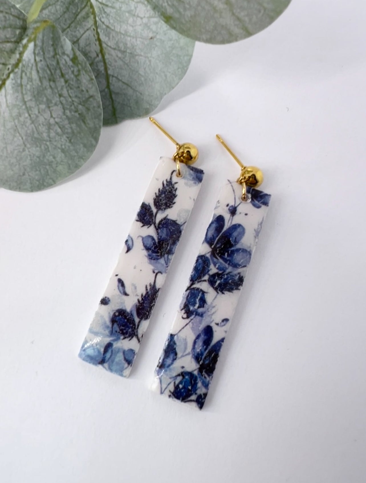 Blue Flowers Earrings