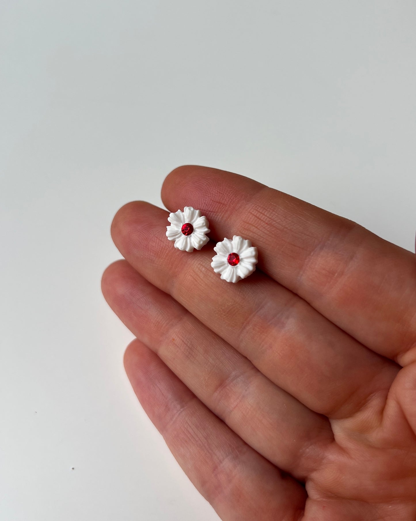 Daisies with a Red Gem